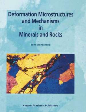 Deformation Microstructures and Mechanisms in Minerals and Rocks de Tom G. Blenkinsop