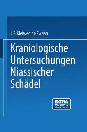 Kraniologische Untersuchungen Niassischer Schädel de Kleiweg Zwaan