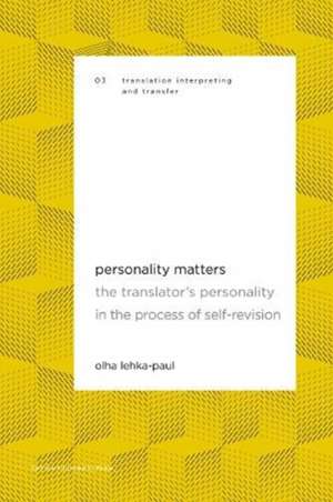 Lehka-Paul, O: Personality Matters de Olha Lehka-Paul Lehka-Paul