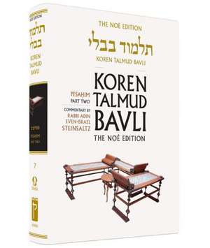 Koren Talmud Bavli, Vol.7: Noe Color Edition, Hebrew/English de Adin Even-Israel Steinsaltz