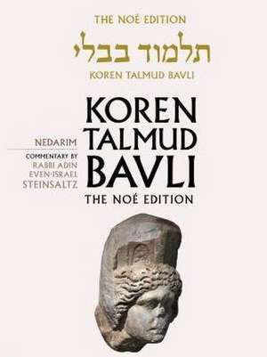 Koren Talmud Bavli No, Vol 18: Hebrew/English, Large, Color Edition de Adin Steinsaltz