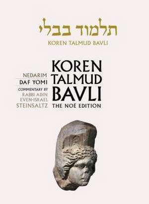 Koren Talmud Bavli No, Vol.18: Hebrew/English, Daf Yomi Size B&w Edition de Adin Steinsaltz