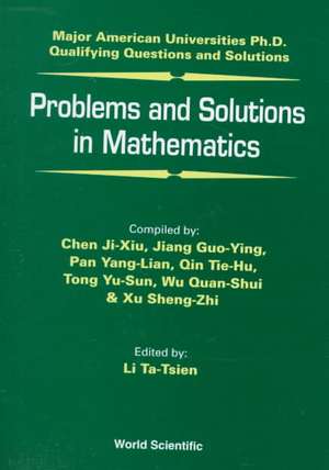 Problems and Solutions in Mathematics de Chen Ji-Xiu