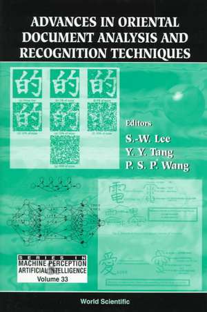 Advances in Oriental Document Analysis a de Seong-Whan Lee