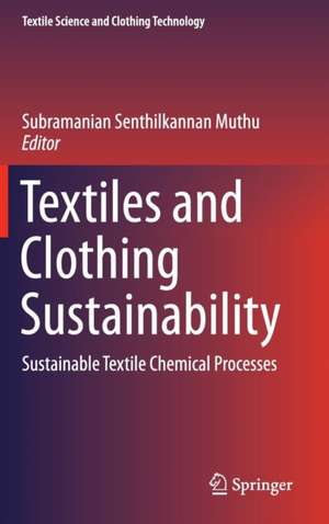 Textiles and Clothing Sustainability: Sustainable Textile Chemical Processes de Subramanian Senthilkannan Muthu