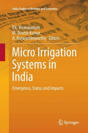Micro Irrigation Systems in India de P K Viswanathan