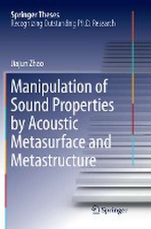 Manipulation of Sound Properties by Acoustic Metasurface and Metastructure de Jiajun Zhao