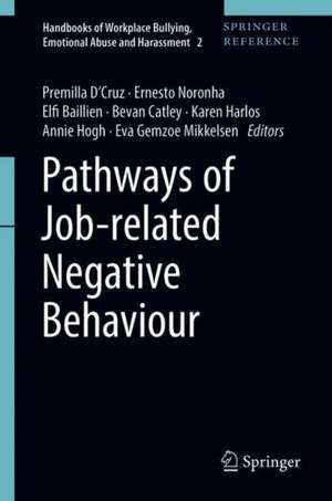 Pathways of Job-related Negative Behaviour de Premilla D'Cruz