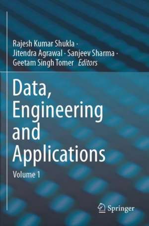 Data, Engineering and Applications: Volume 1 de Rajesh Kumar Shukla