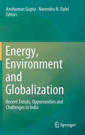 Energy, Environment and Globalization: Recent Trends, Opportunities and Challenges in India de Anshuman Gupta