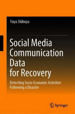 Social Media Communication Data for Recovery: Detecting Socio-Economic Activities Following a Disaster de Yuya Shibuya