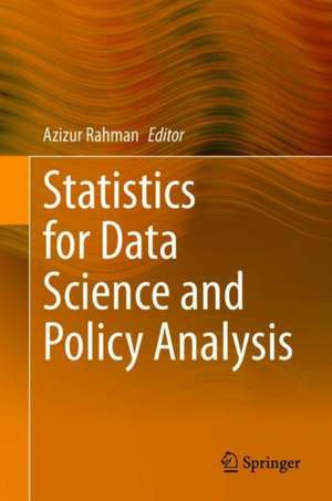 Statistics for Data Science and Policy Analysis de Azizur Rahman