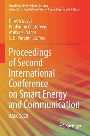 Proceedings of Second International Conference on Smart Energy and Communication: ICSEC 2020 de Dinesh Goyal