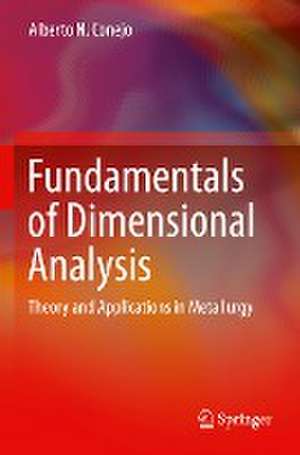 Fundamentals of Dimensional Analysis: Theory and Applications in Metallurgy de Alberto N. Conejo