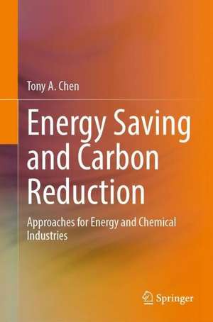  Energy Saving and Carbon Reduction : Approaches for Energy and Chemical Industries de Tony A. Chen