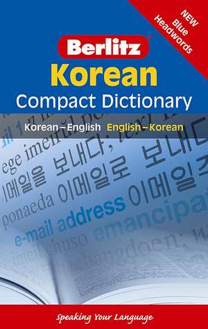 Berlitz Language: Korean Compact Dictionary