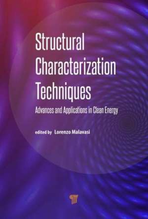 Structural Characterization Techniques: Advances and Applications in Clean Energy de Lorenzo Malavasi