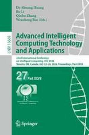 Advanced Intelligent Computing Technology and Applications de De-Shuang Huang