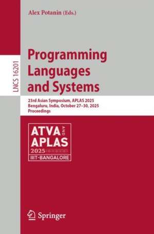 Programming Languages and Systems de Alex Potanin