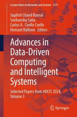 Advances in Data-Driven Computing and Intelligent Systems de Jagdish Chand Bansal