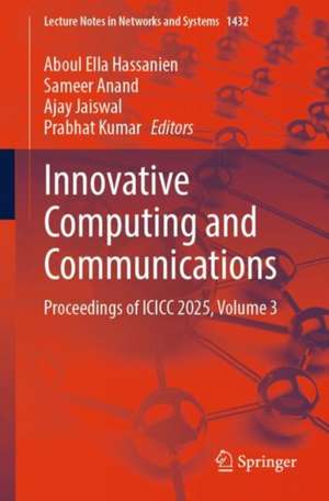 Innovative Computing and Communications de Aboul Ella Hassanien