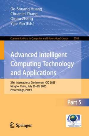 Advanced Intelligent Computing Technology and Applications de De-Shuang Huang