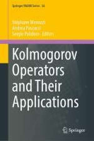 Kolmogorov Operators and Their Applications de Stéphane Menozzi