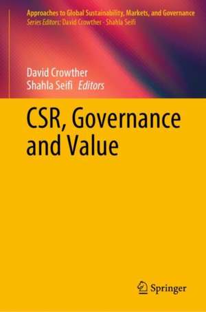 CSR, Governance and Value de David Crowther