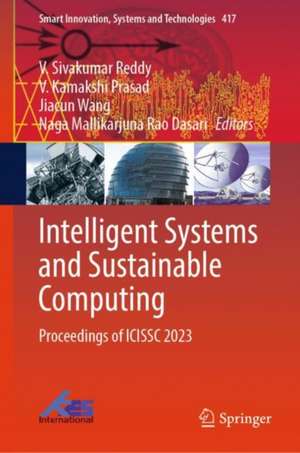 Intelligent Systems and Sustainable Computing de V. Sivakumar Reddy