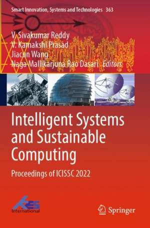 Intelligent Systems and Sustainable Computing de V. Sivakumar Reddy