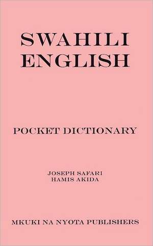 Swahili/English Pocket Dictionary de Jospeh Safari