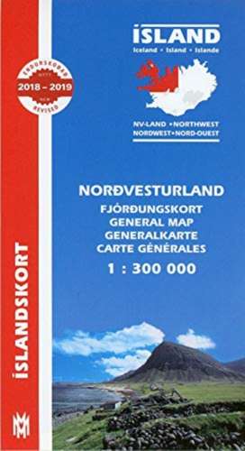 Island. Nordwest 1 : 300 000 de H H Hansen