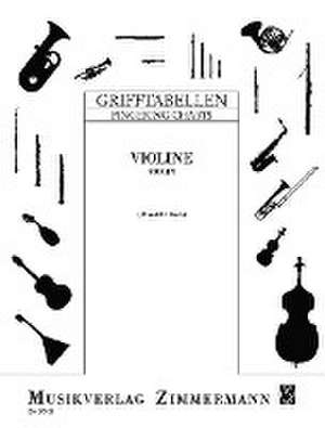 Grifftabelle für Violine de Benedikt Bach