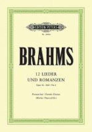 12 Lieder Und Romanzen Op. 44 de Johannes Brahms