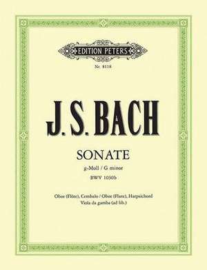 Sonata in G Minor Bwv 1030b F. Oboe (Flute) and Harpsichord (Vdg./Cello Ad Lib.) de Johann Sebastian Bach