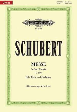 Mass E Flat D950 (Vocal Score) de Franz Schubert