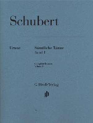 Schubert, Franz - Sämtliche Tänze, Band I de Franz Schubert