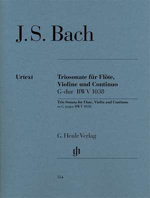 Triosonate für Flöte, Violine und Continuo G-dur BWV 1038 de Johann Sebastian Bach