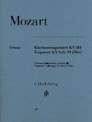 Mozart, Wolfgang Amadeus - Klarinettenquintett A-dur KV 581 und Fragment KV Anh. 91 (516c) de Wolfgang Amadeus Mozart