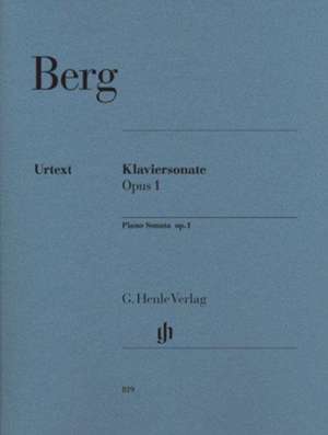 Berg, Alban - Klaviersonate op. 1 de Alban Berg