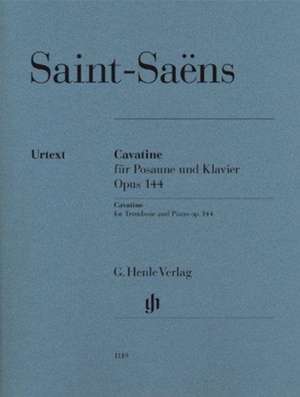 Cavatine für Posaune und Klavier Opus 144 de Camille Saint-Saens