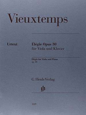 Élégie op. 30 für Viola und Klavier de Henry Vieuxtemps