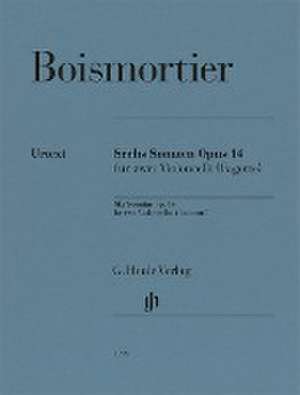 Joseph Bodin de Boismortier - Sechs Sonaten op. 14 für zwei Violoncelli (Fagotte) de Joseph Bodin de Boismortier