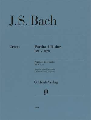 Johann Sebastian Bach - Partita Nr. 4 D-dur BWV 828 de Johann Sebastian Bach