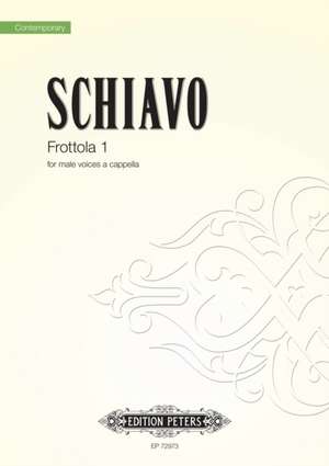 SCHIAVO, A: FROTTOLA 1 de ALBERTO SCHIAVO