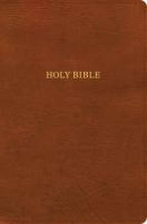 KJV Giant Print Reference Bible, Burnt Sienna Leathertouch, Indexed de Holman Bible Publishers