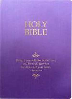 KJV Holy Bible, Delight Yourself in the Lord Life Verse Edition, Large Print, Royal Purple Ultrasoft de Whitaker House