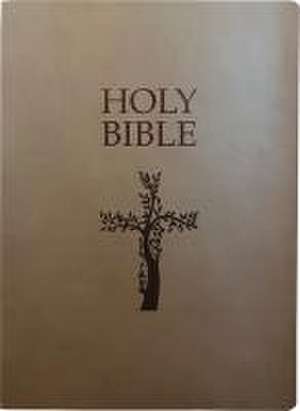 KJV Holy Bible, Cross Design, Large Print, Coffee Ultrasoft de Whitaker House