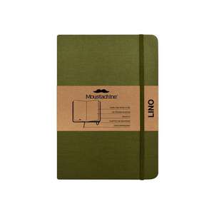 Moustachine Classic Linen Hardcover Military Green Blank Medium de Moustachine