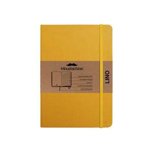 Moustachine Classic Linen Hardcover Sunflower Yellow Lined Medium de Moustachine